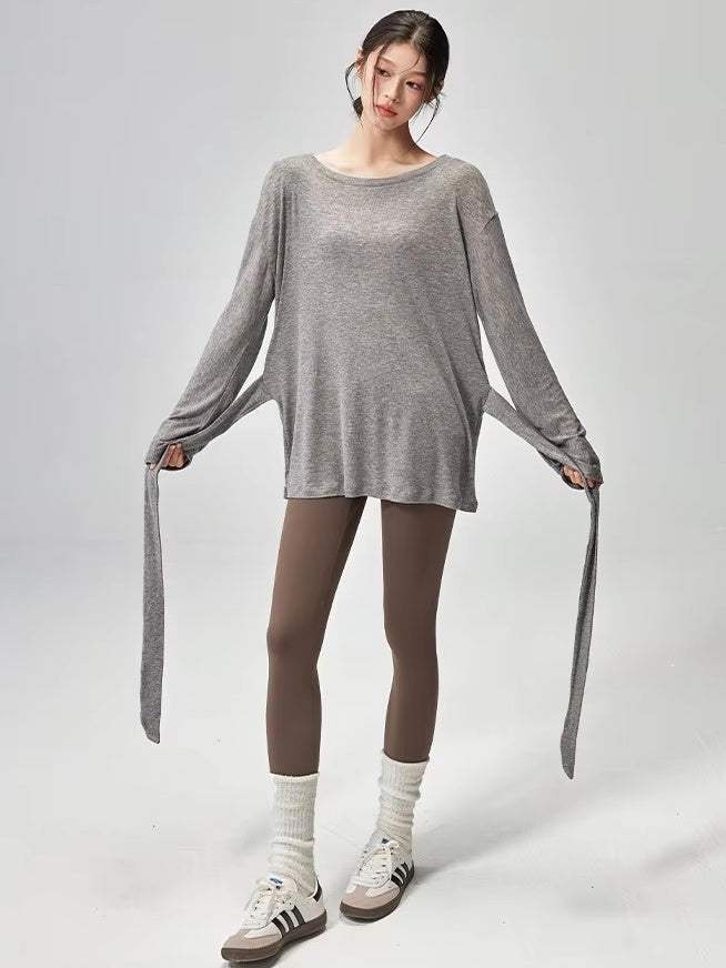 リボンタイルーズフィットチュニック