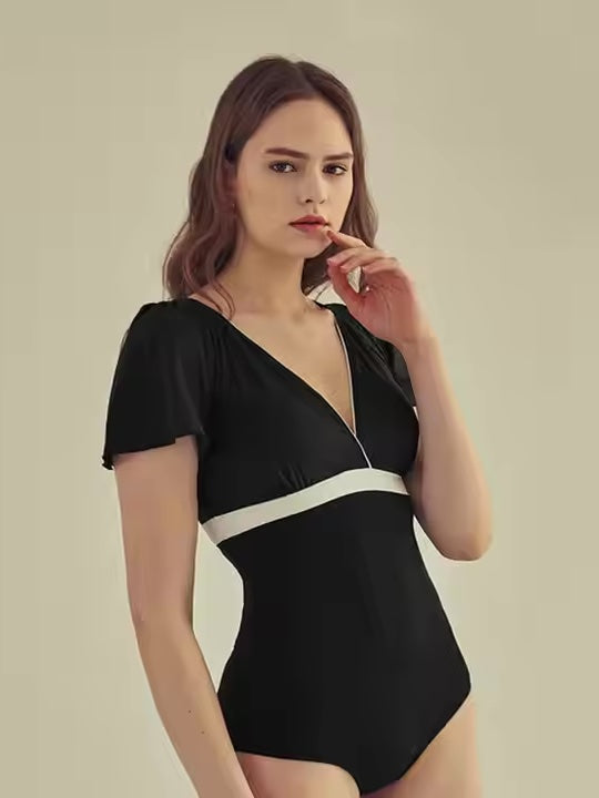 スタイルアップフリルワンピース水着