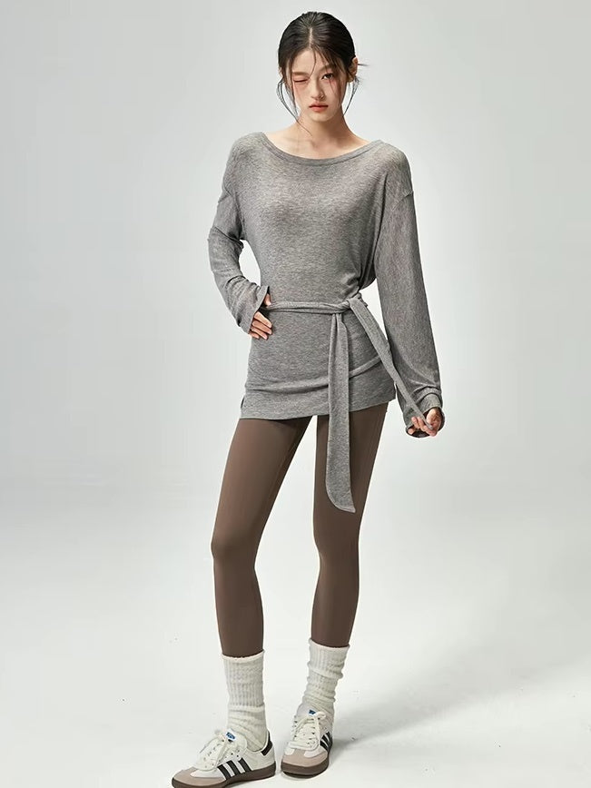 リボンタイルーズフィットチュニック