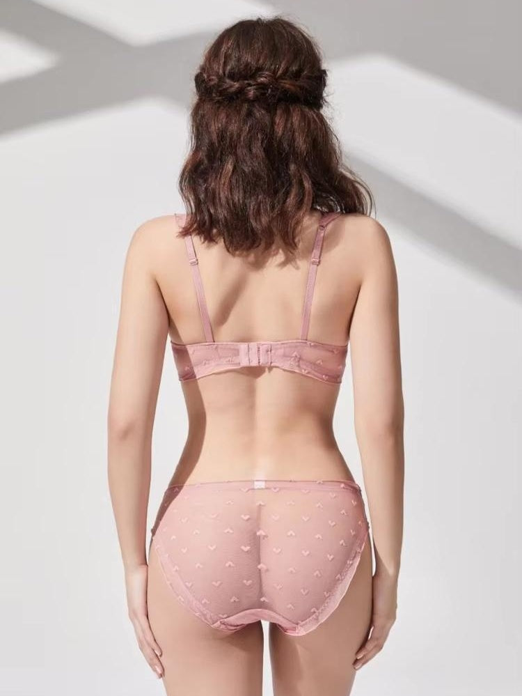 ハートシアー ブラ&ショーツセット
