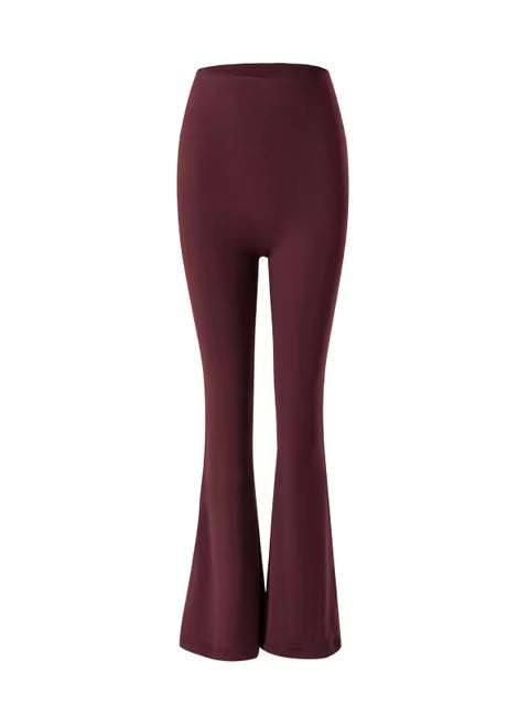 ハイウエスト フレアフィットレギンス