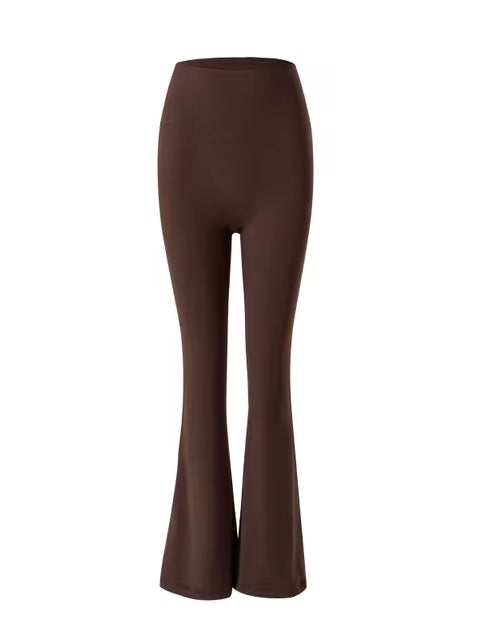 ハイウエスト フレアフィットレギンス