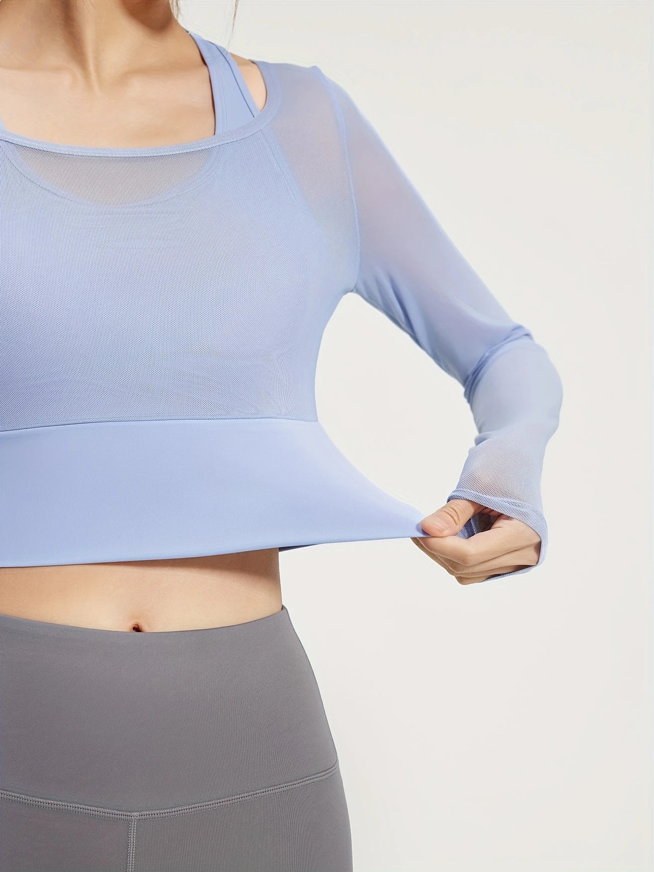 2ピースライクメッシュトップス