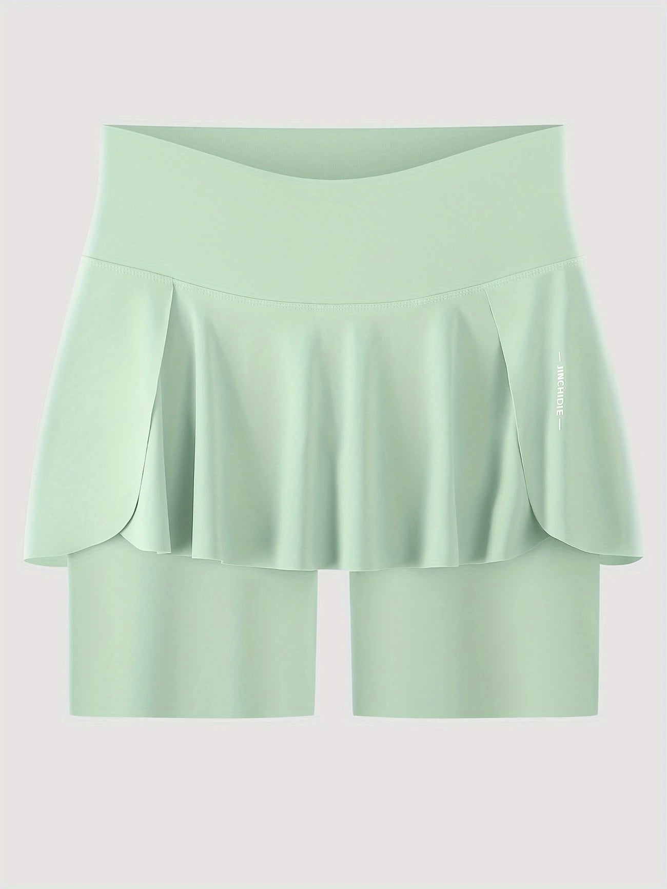 サイドポケットフリルハーフレギンス