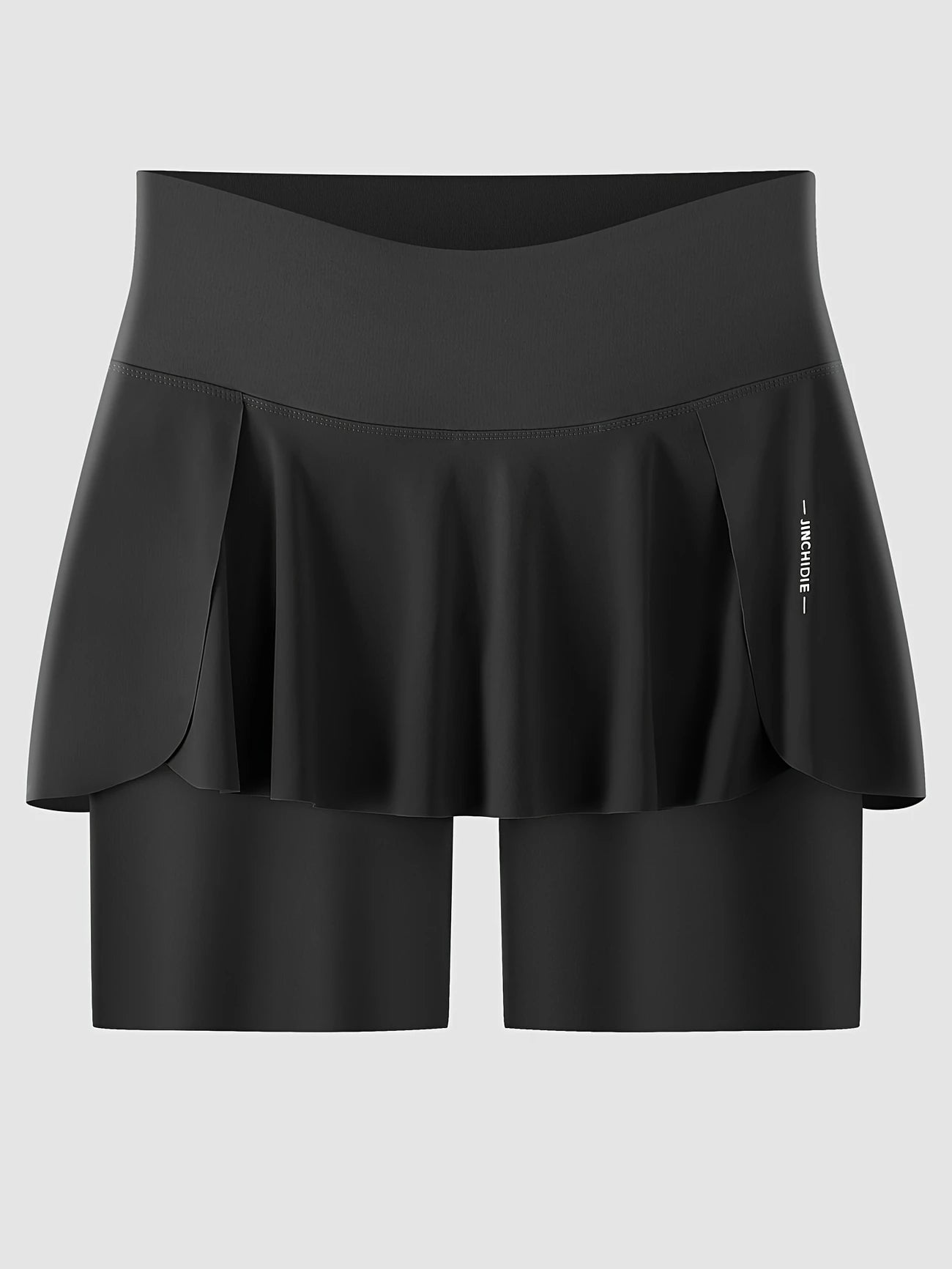 サイドポケットフリルハーフレギンス