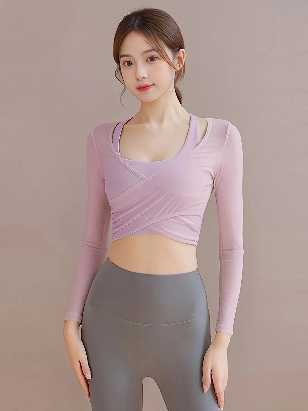 ハイサポートブラ&フロントクロストップスセット