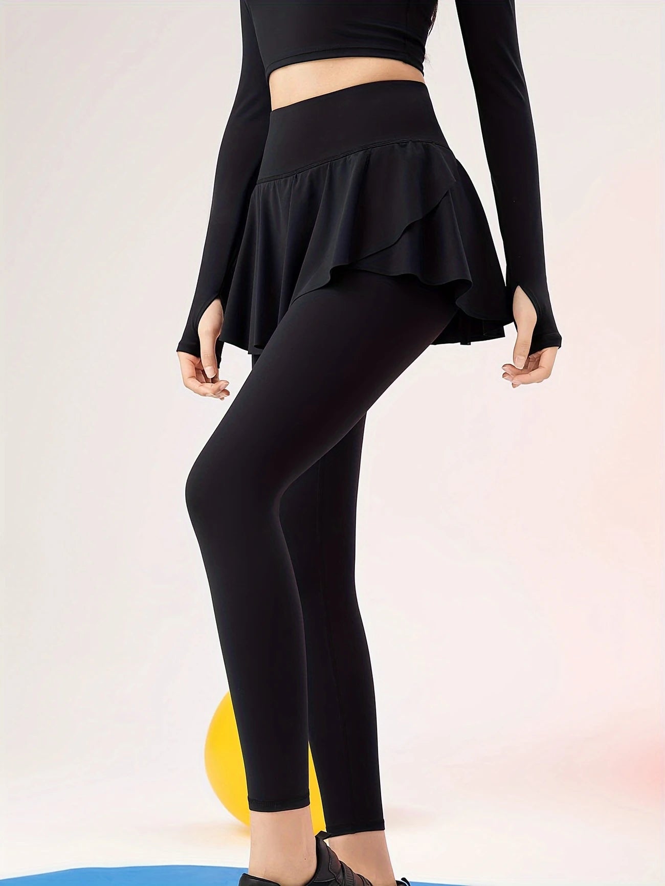 バックポケットハイウエストヨガレギンス