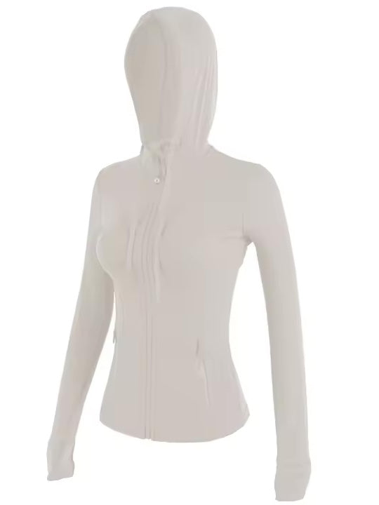 スリムフィット スポーツフーディジャケット