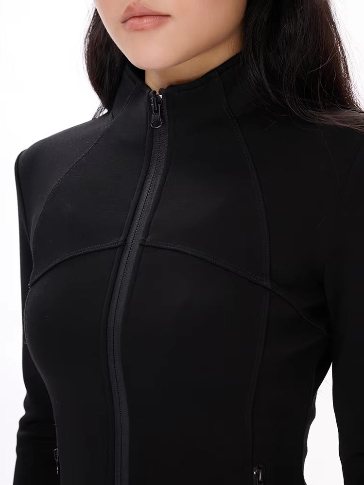 スリムフィットジップアップジャケット