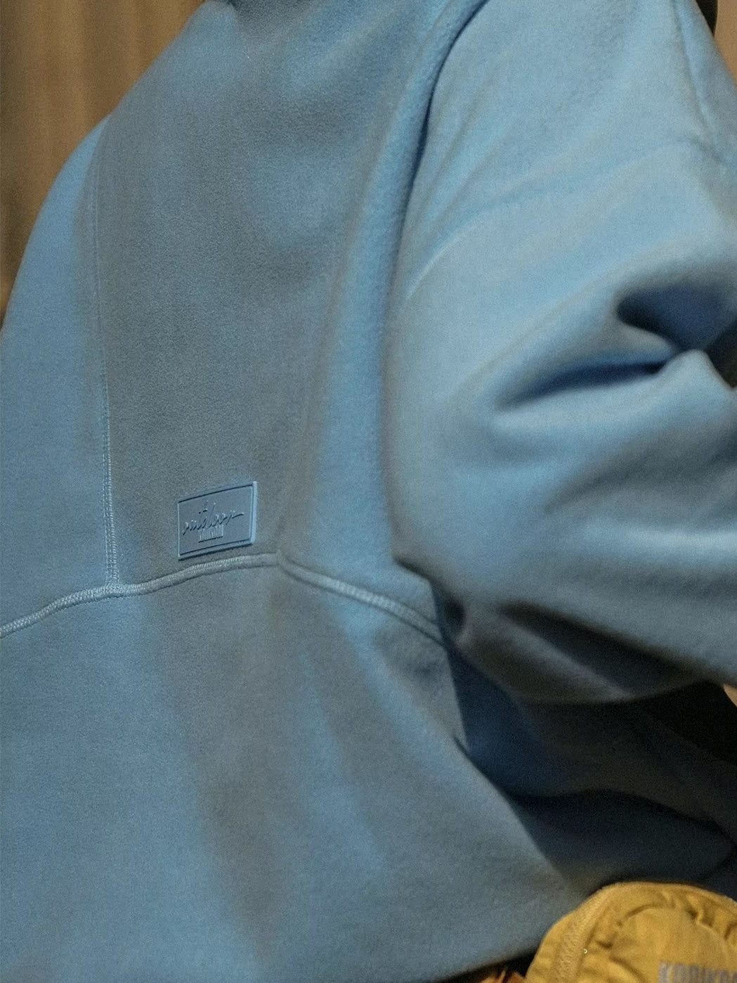 ソフトボア ハーフジップ プルオーバー