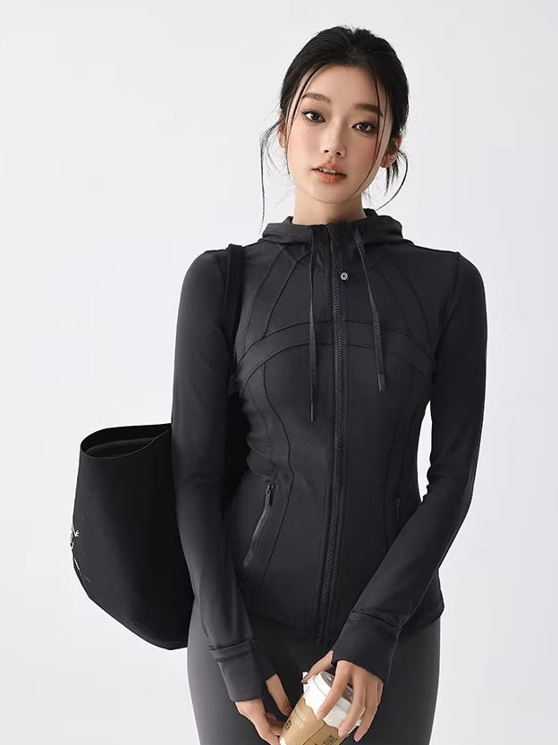スリムフィット スポーツフーディジャケット
