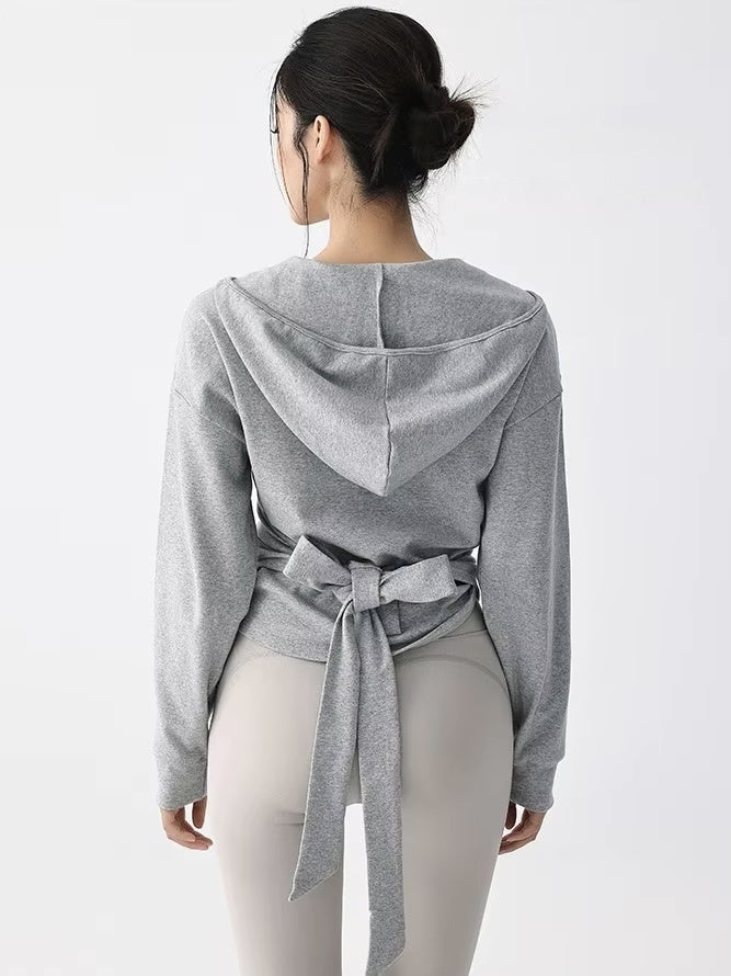 クロスフロント フィットネスフーディ