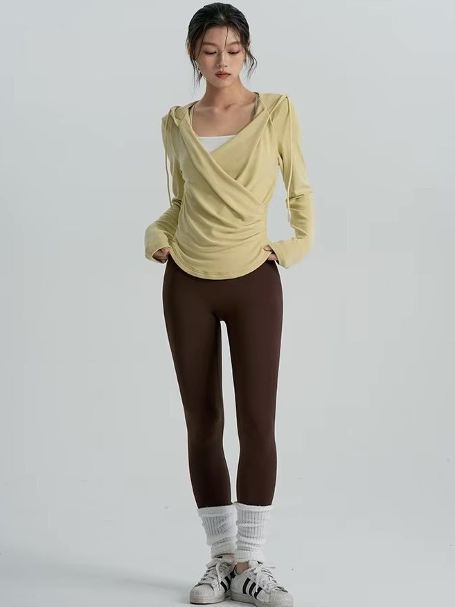 ラップデザインフーディトップス