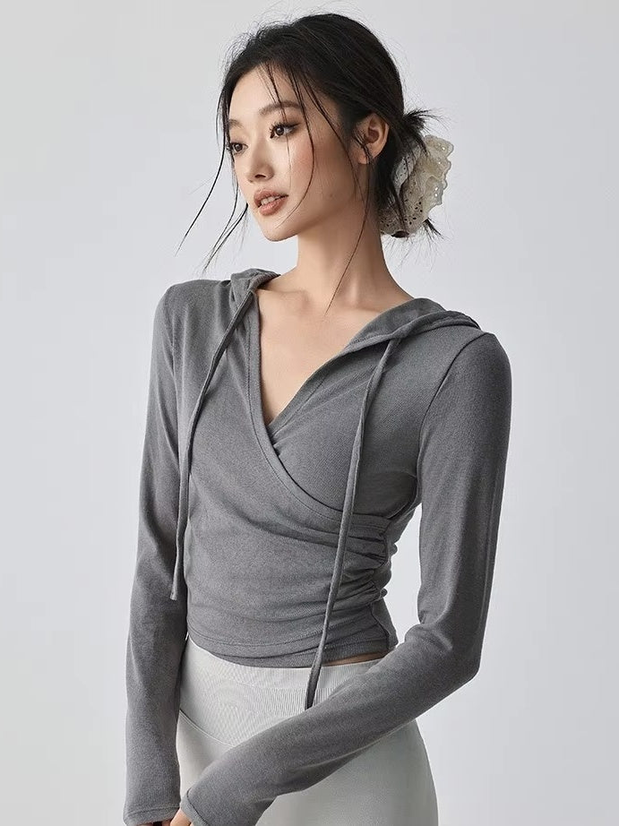 クロスラップ フーディトップ