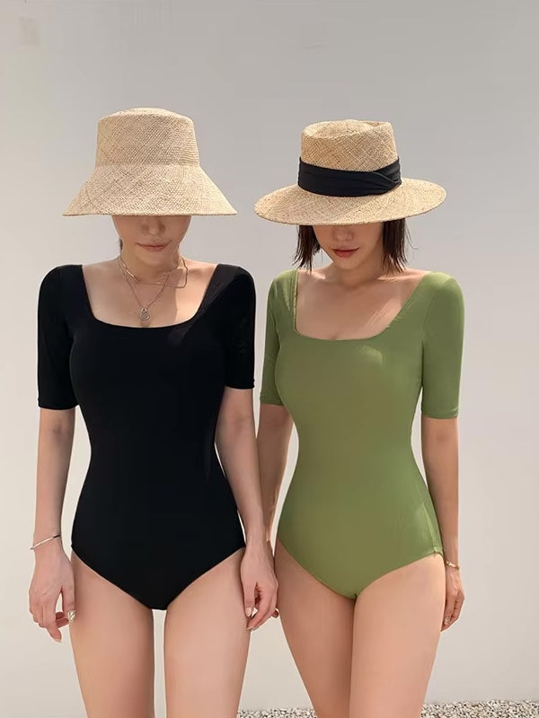 スタイルアップバックオープンワンピース