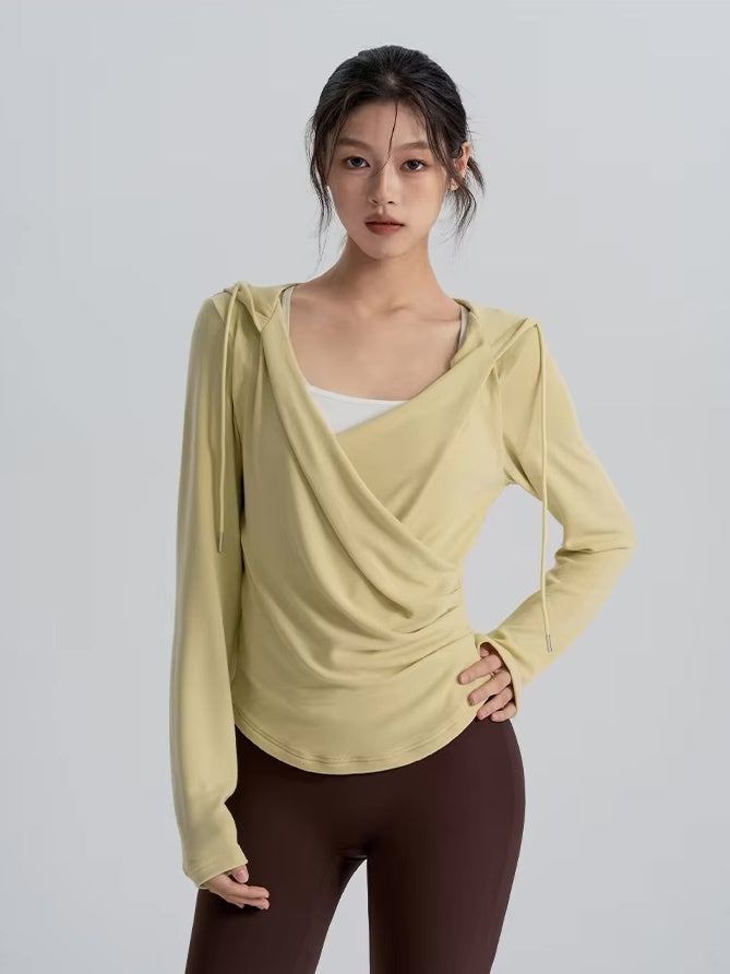 ラップデザインフーディトップス