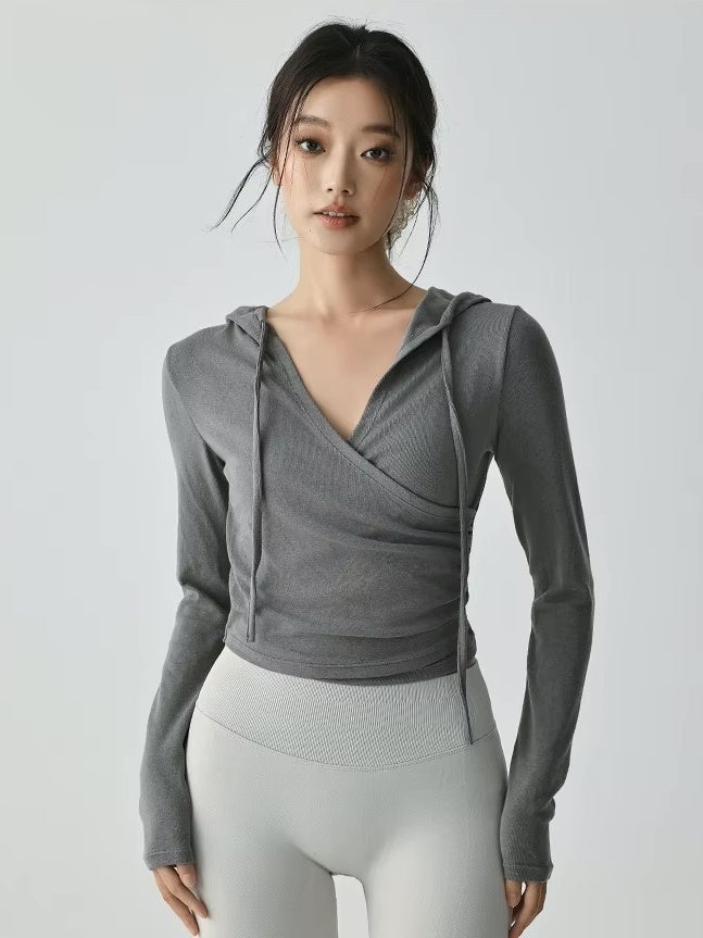 クロスラップ フーディトップ