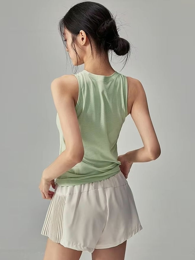 カラフルアクティブノースリーブトップス