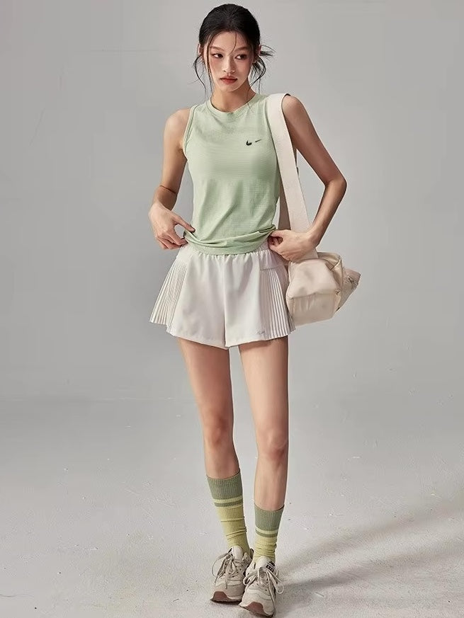 カラフルアクティブノースリーブトップス