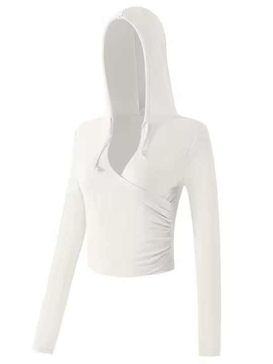 クロスラップ フーディトップ