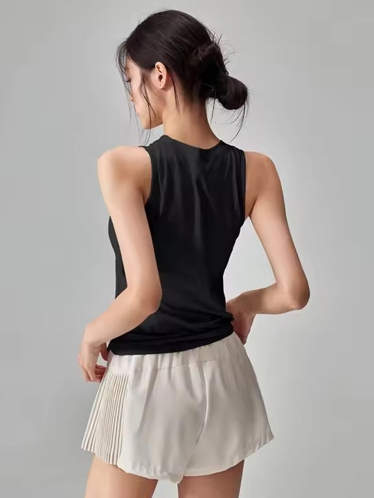 カラフルアクティブノースリーブトップス