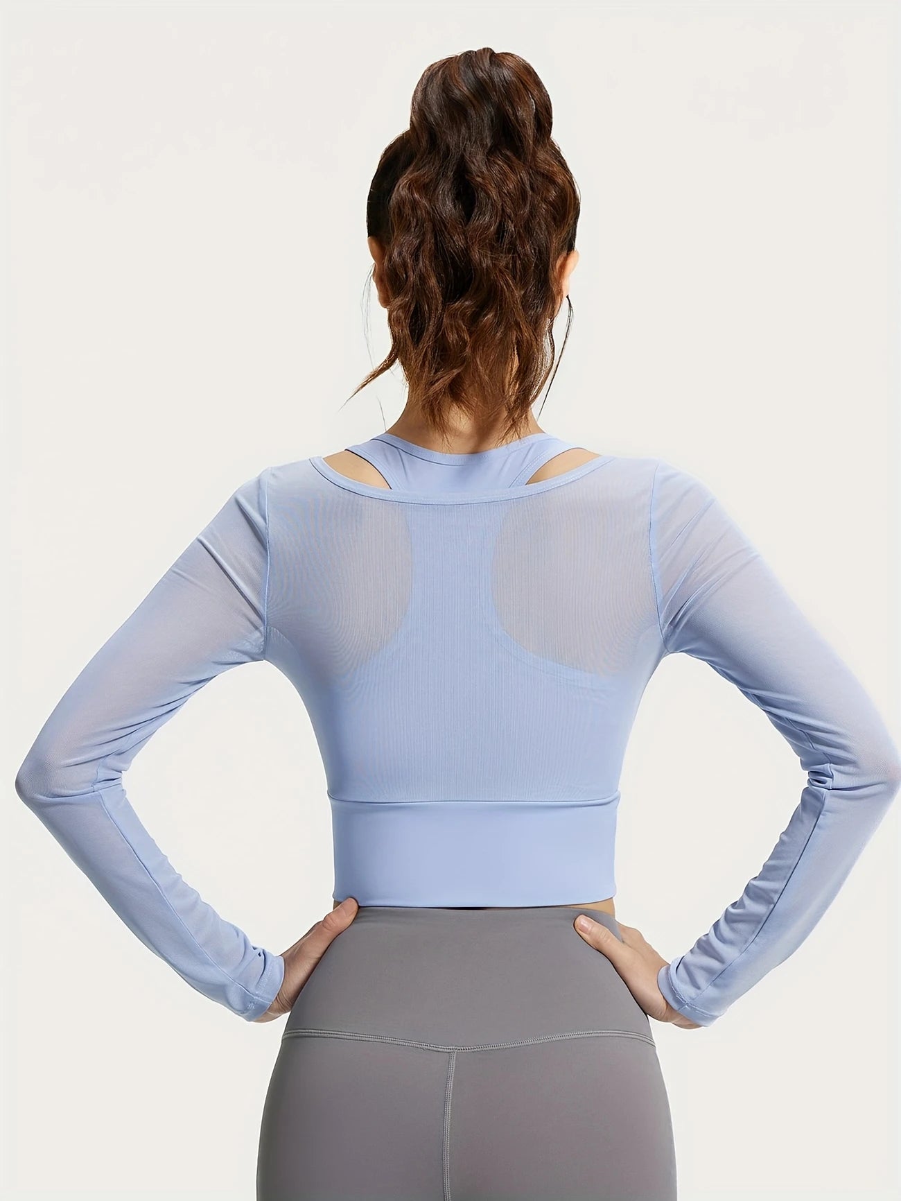 2ピースライクメッシュトップス