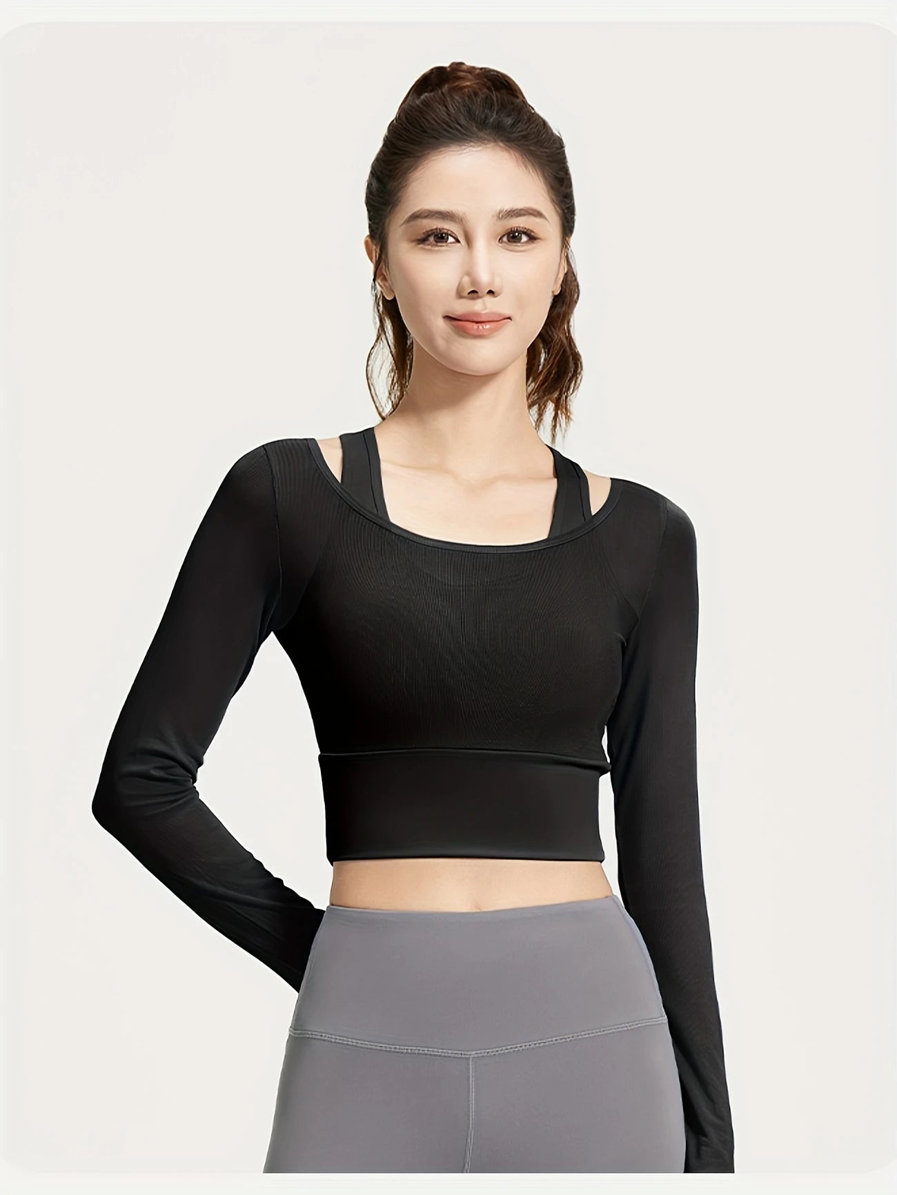 2ピースライクメッシュトップス