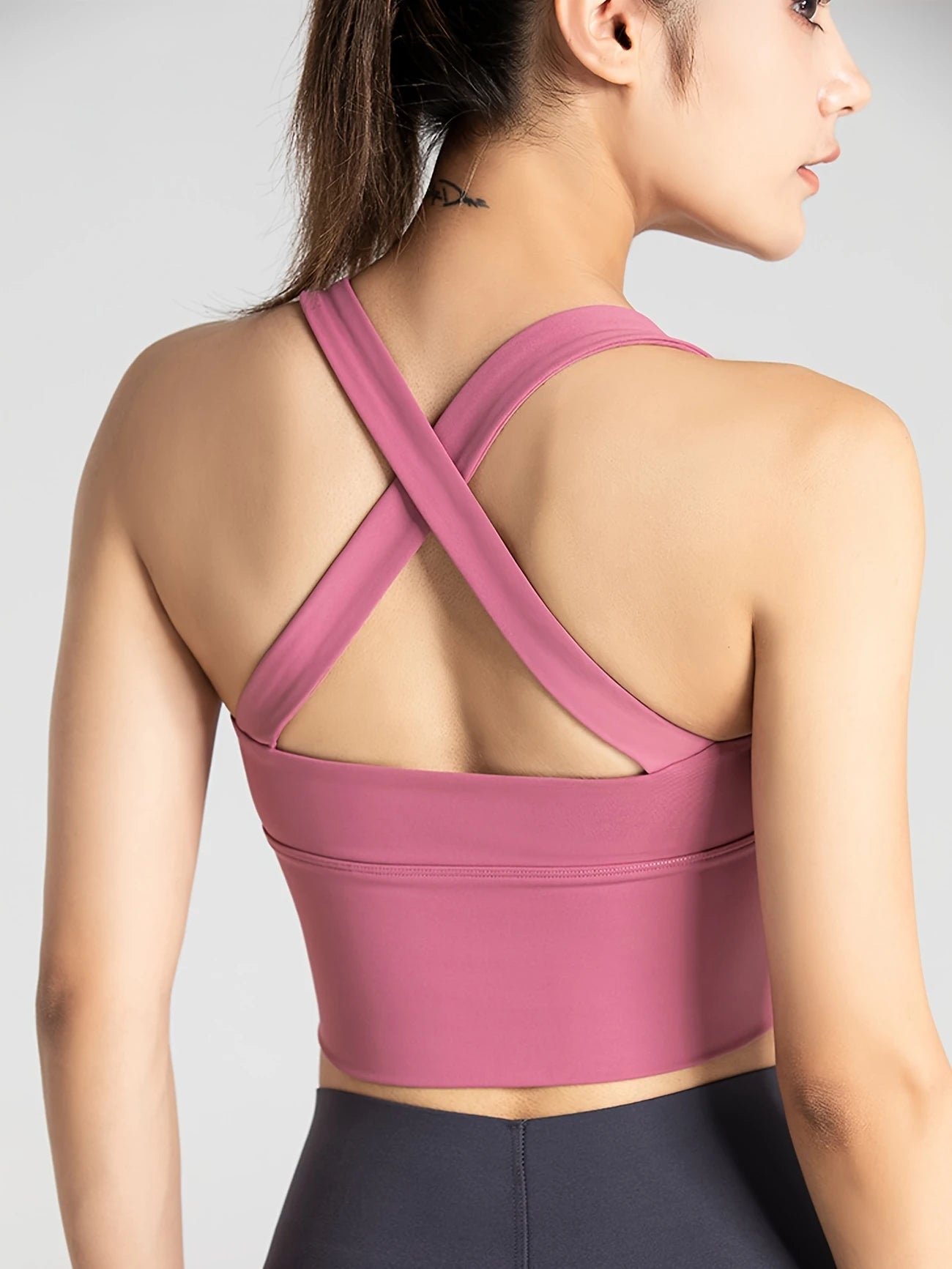 バッククロスハイサポートブラ