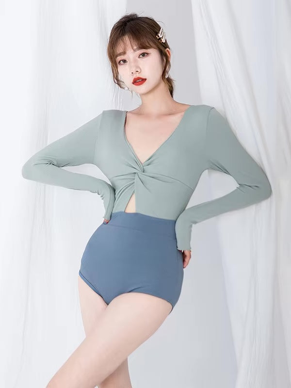 ツートーンスタイルアップワンピース