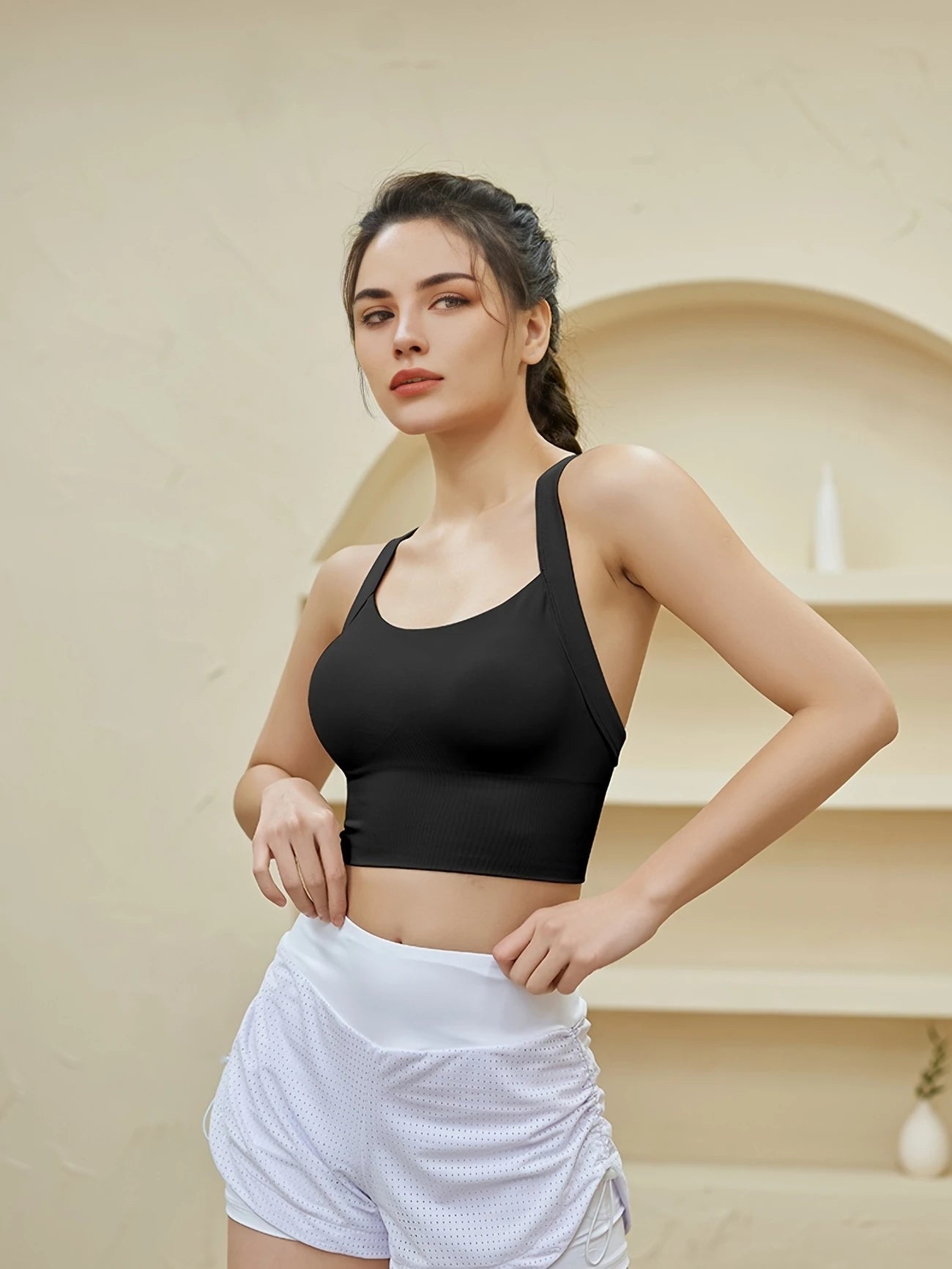 ノースリーブハイインパクトスポーツブラ