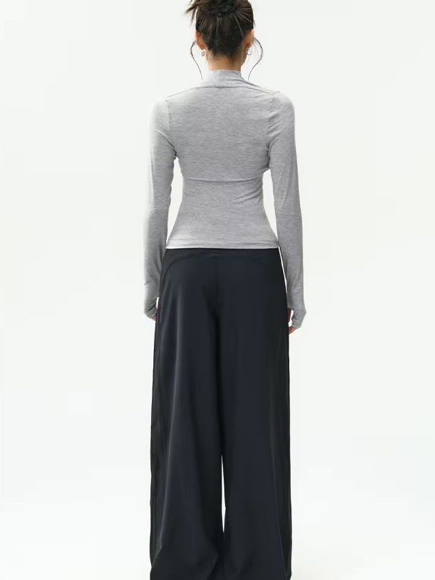 カットアウトモックネック タンクトップ&カーディガン