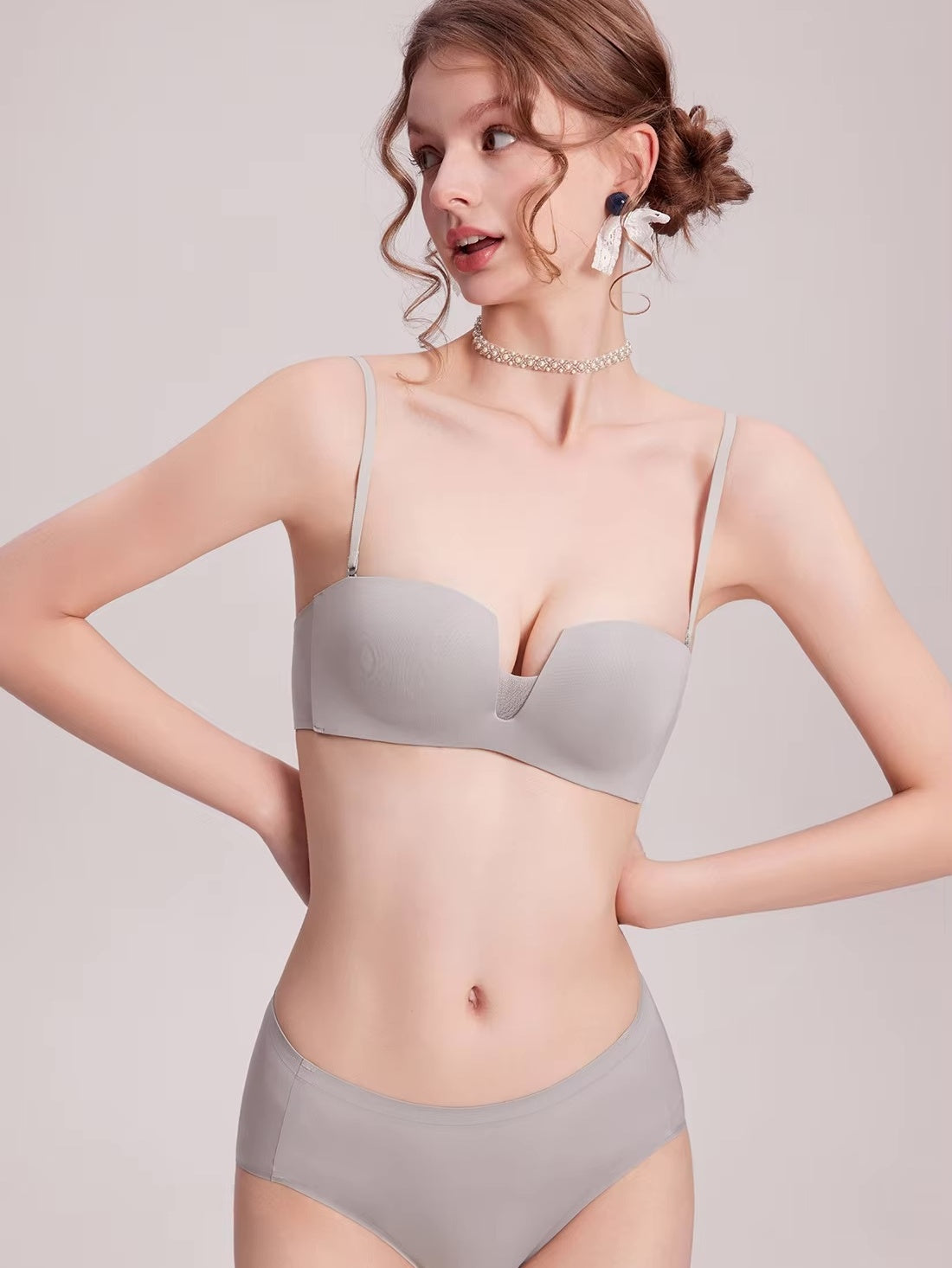 ナイロンチューブトップブラ