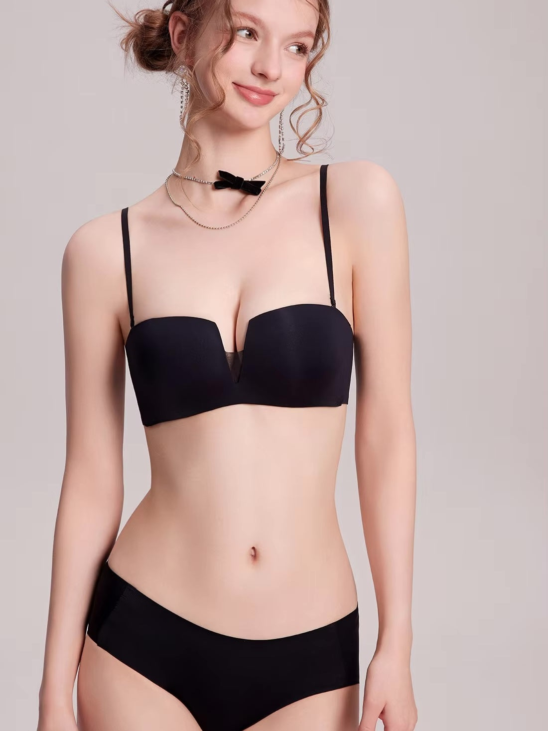 ナイロンチューブトップブラ