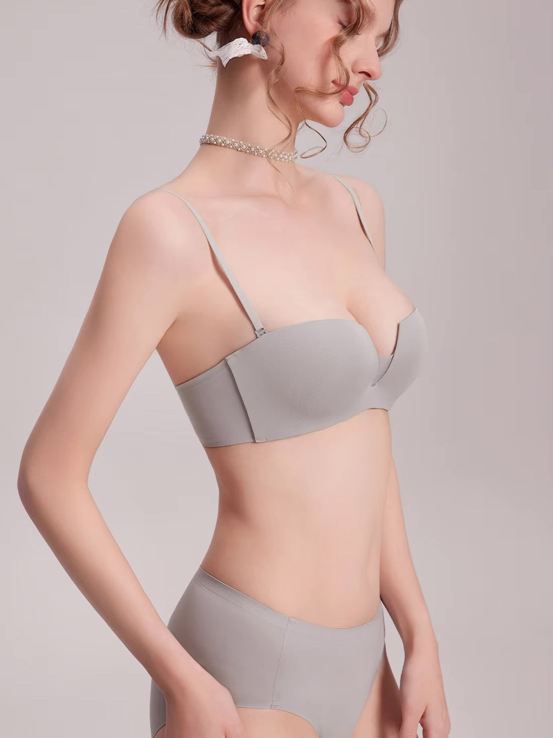 ナイロンチューブトップブラ