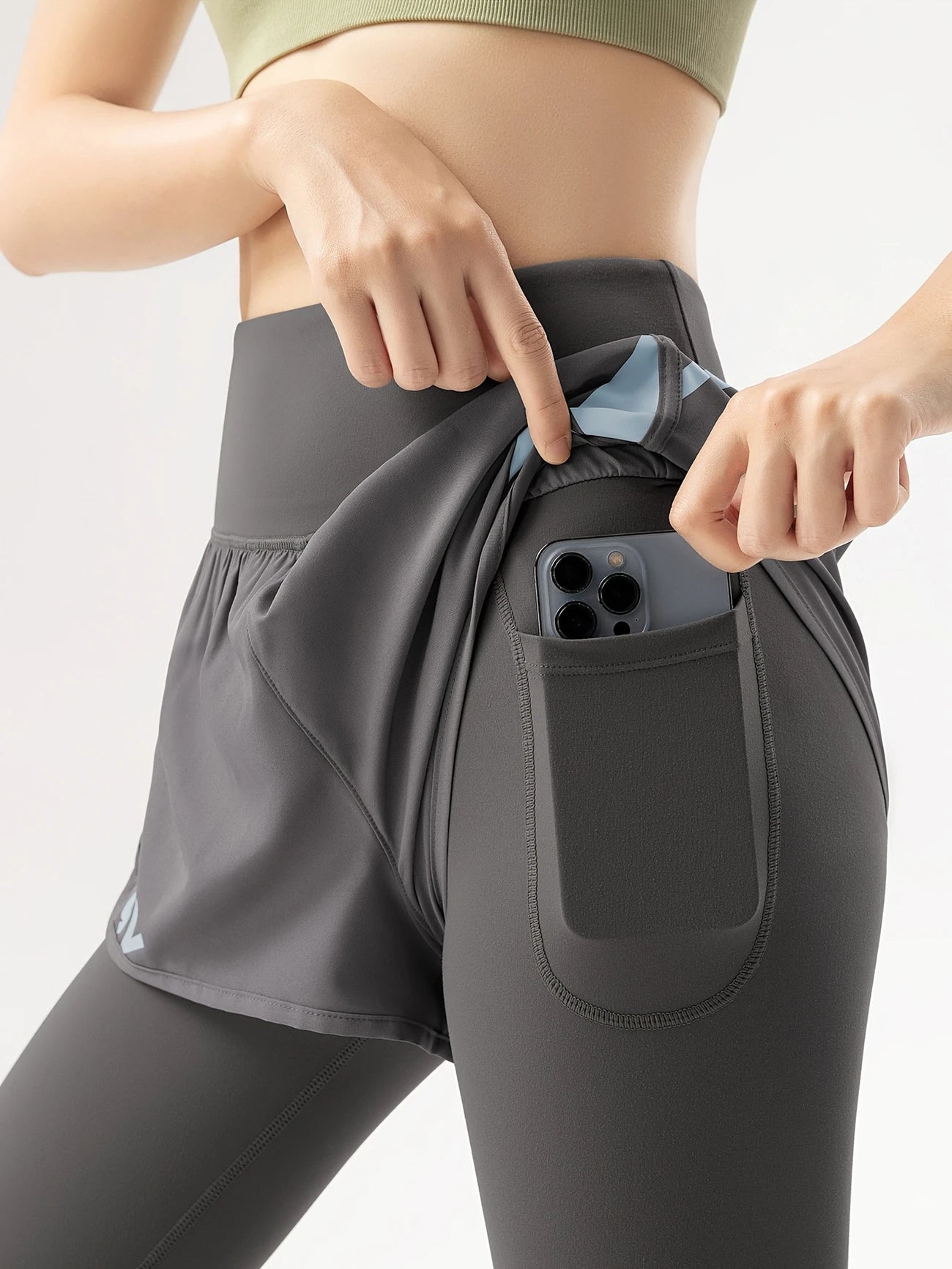 アクティブフリース フィットネスレギンス