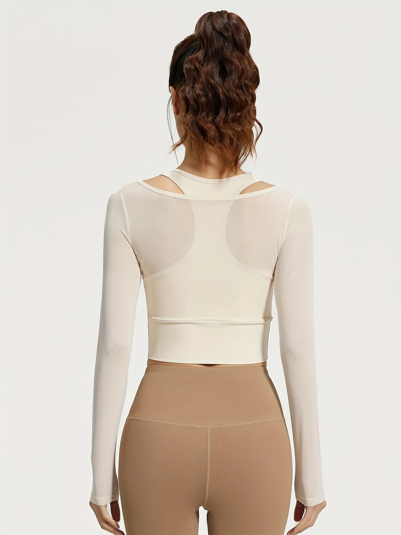 2ピースライクメッシュトップス