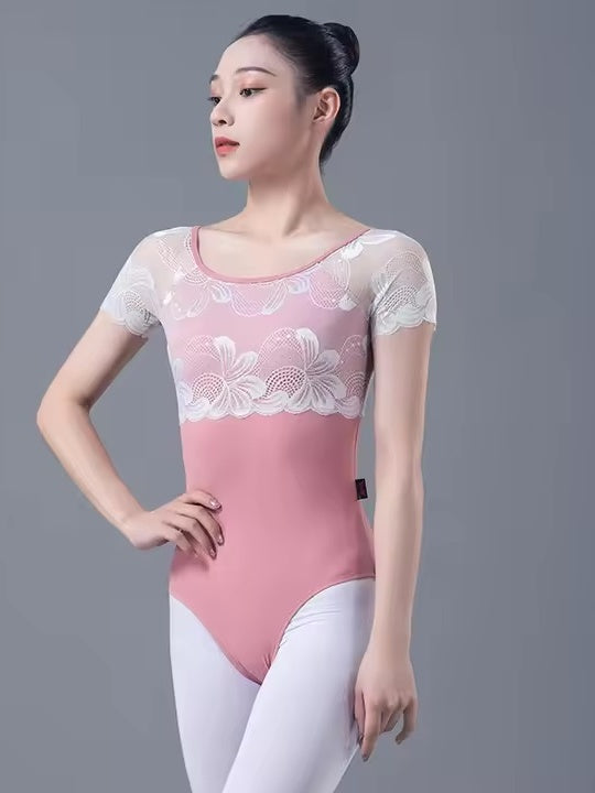 クラシカルレース バレエレオタード