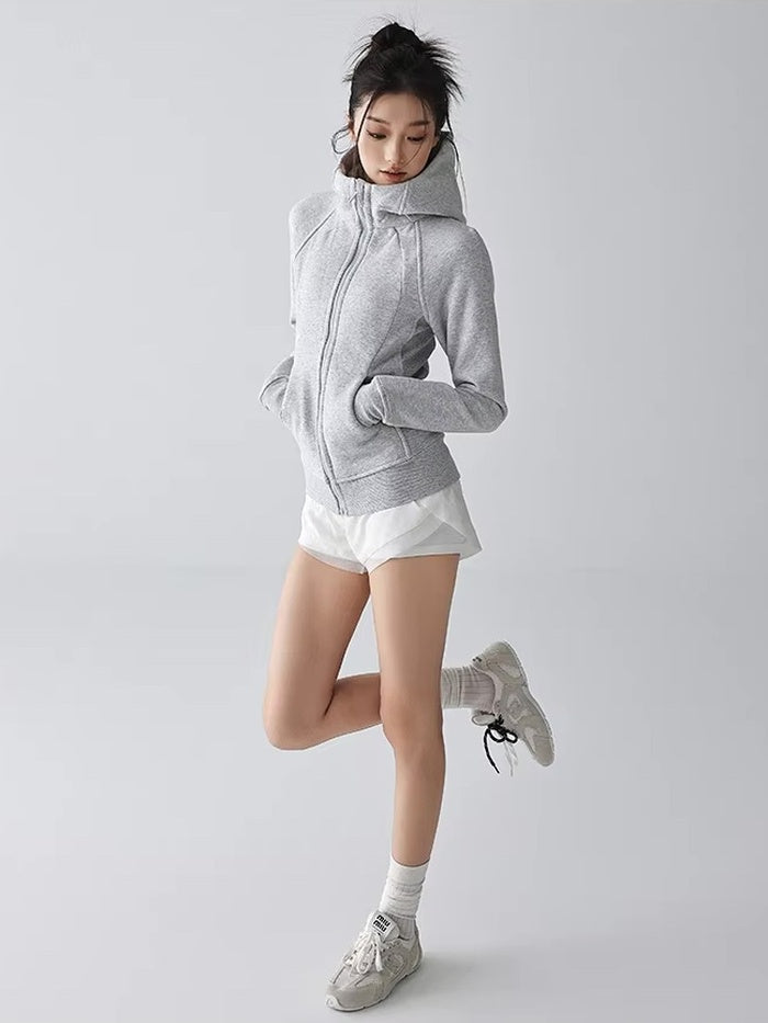 マルチカラーフィットパーカー