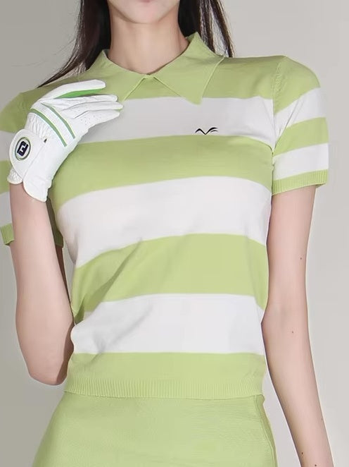 ボーダーニットゴルフセットアップ