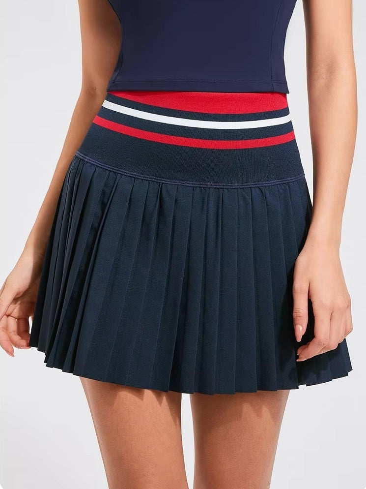 ラインリブアクティブプリーツスカート