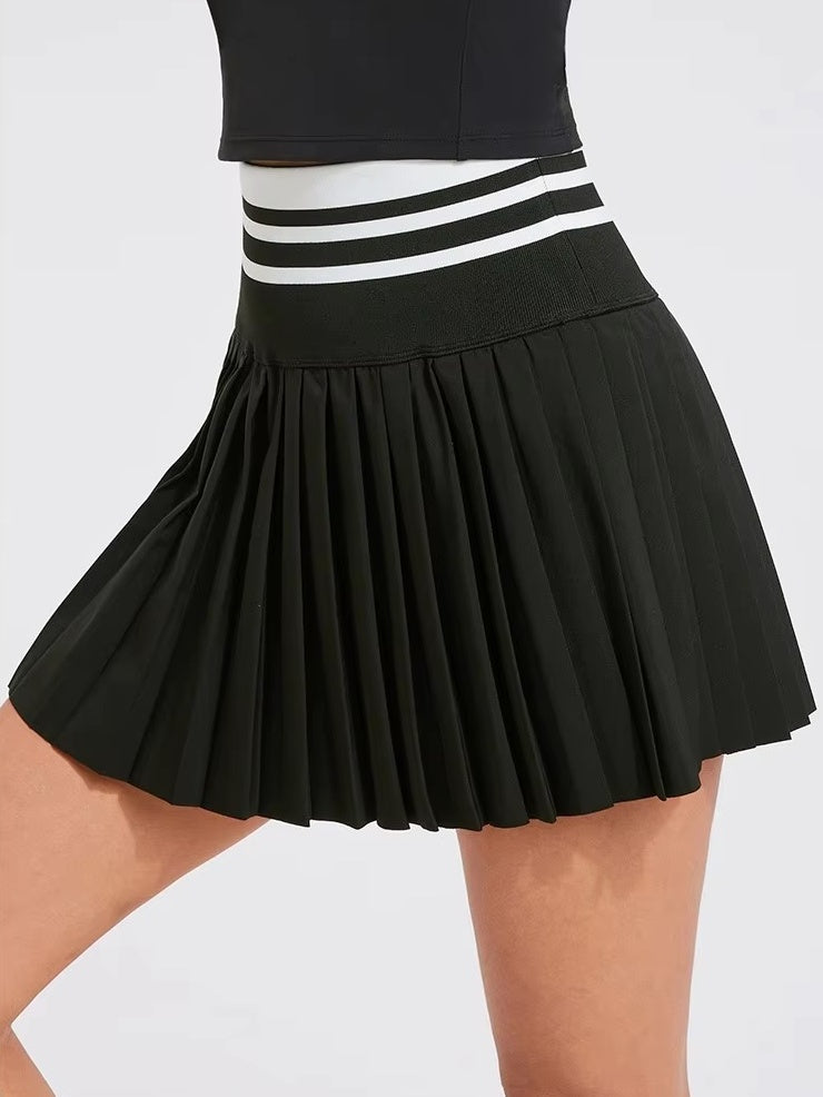 ラインリブアクティブプリーツスカート