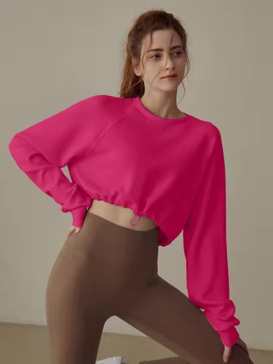 カラフルクロップドスウェット