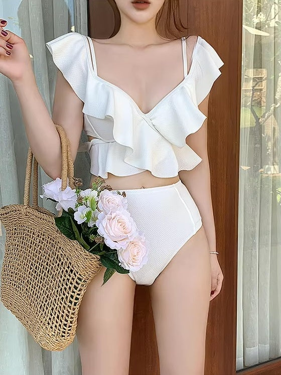 フリルスリーブフェミニンビキニセット