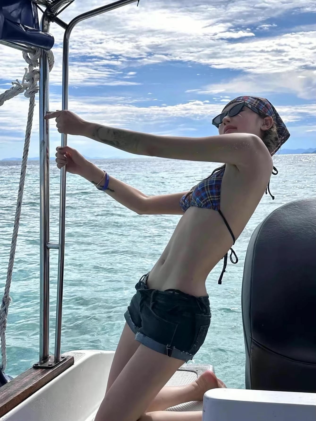 Coastal Checkトライアングルビキニ