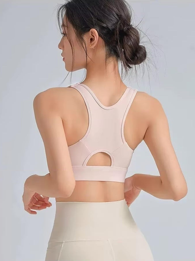 フロントジップ・サポートスポーツブラ