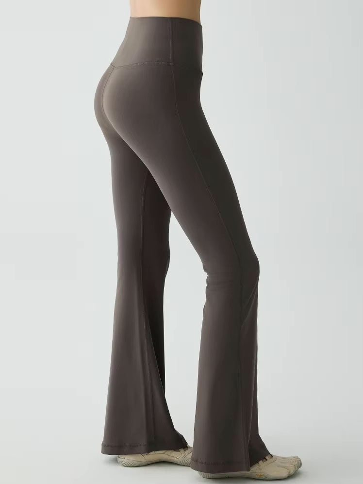 ハイウエスト フレアフィットレギンス