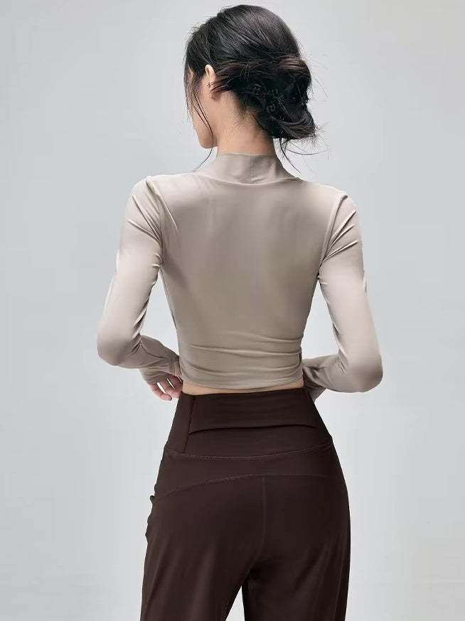 クロスラップトップス＆ワイドパンツ セットアップ