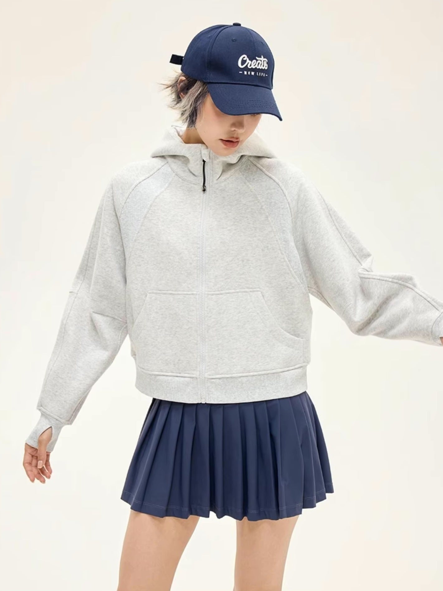 プレミアムボリュームスリーブパーカー