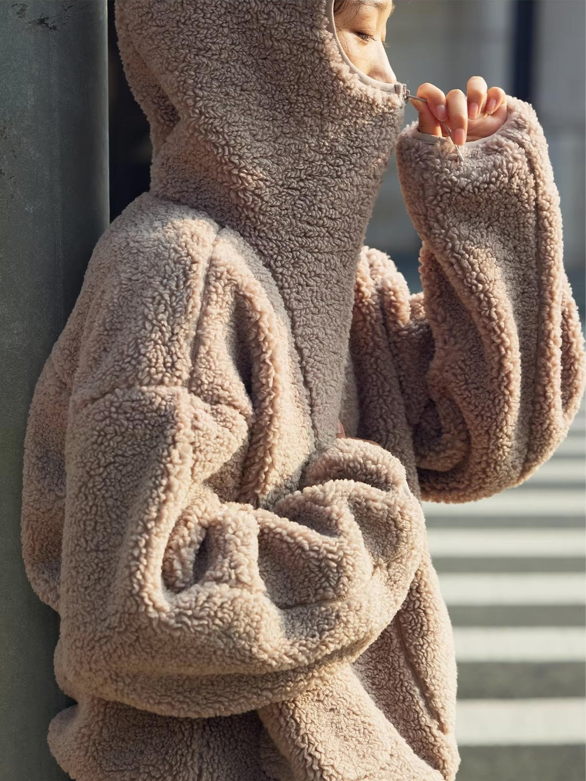 ハイネックフリースジャケット