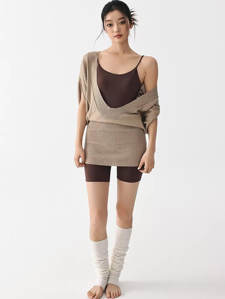 ニットレイヤードボディスーツセット